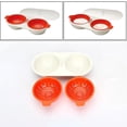 thumbnail image 2 of MicrowaveEggPoacherFoodGradeCookwareDoubleCupEggBoilerKitchen, 2 of 2