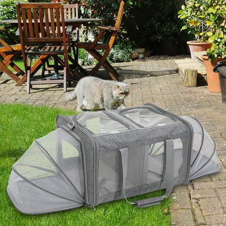 Pet Dog Cat Carrier Bag Soft Sided Airline Approved Bag Comfort Travel Tote Case