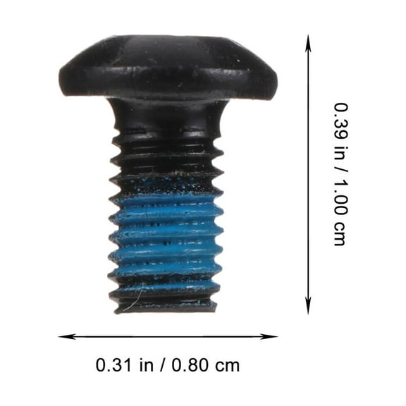 Worgeous 12Pcs Brake Disc Rotor Screws for Bicycle Maintenance Threaded Screw Alloy Steel 0.4X0.3X0.3In