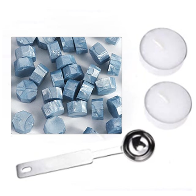 Sellado de cera de cera cuentas de sello de cera ampliamente usado Kit de sello de sello de cera DIY fácil de usar y limpiar decoración Artesanía de regalos con lustre vintage DIYOO HA047891-28