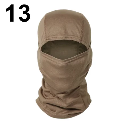 Camouflage Balaclava Full Face Mask Ski Bike Cycling Hunting Head Cover Scarf Cap Balaclava Men 13 Brown