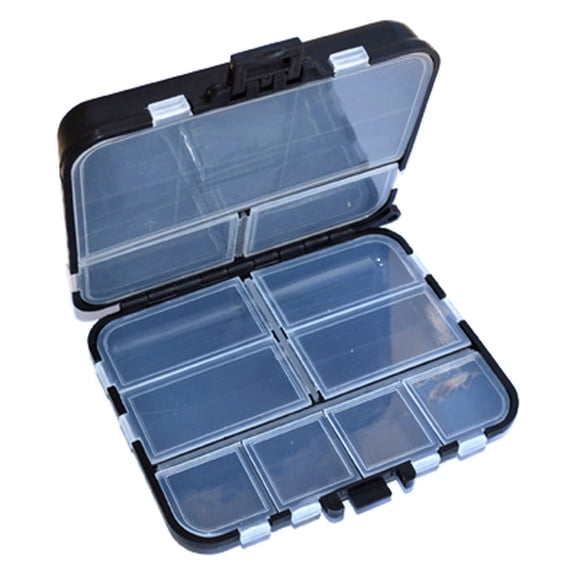Fishing Tackle Box, Staron 2026 Portable 11-Compartment Bait Storage Box, ABS PP Durable Hook Organizer for Anglers