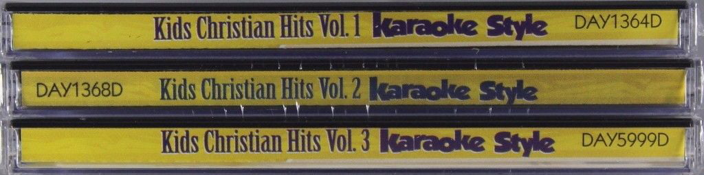 Kids Christian Hits Karaoke Volumes 1, 2 &amp; 3 CD Set