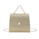 thumbnail image 1 of Adecuado para mujeres que salen con hebilla de perla, bolso pequeño de moda, bolso de mano, bolso bandolera con cadena, color plateado, 1 of 5
