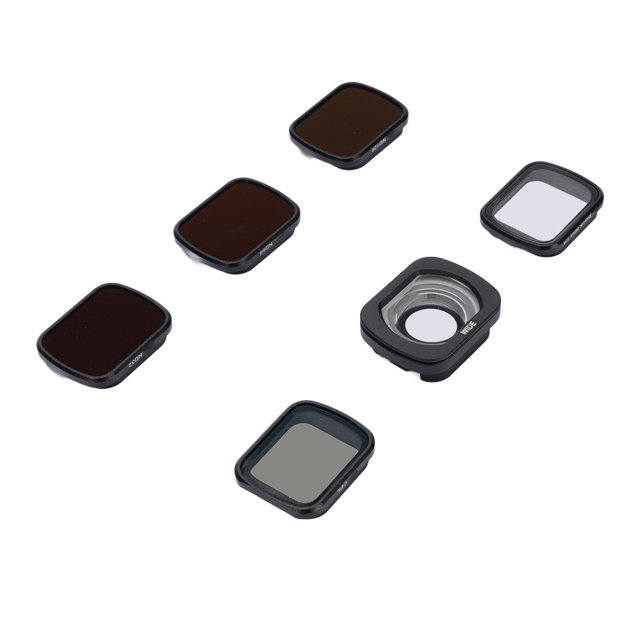 Conjunto de Filtros Aéreos de Vlog, Mejore la Claridad de la Imagen Pedir El Recubrimiento HD Scratch Evite la Sobreexposición de los Filtros de Cámara aérea Portátil