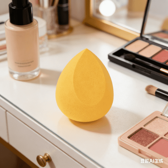 Beauty Sponge Makeup Sponges Makeup Blender for Wet or Dry Cosmetics, Latex-Free Blending Foundations, Powders, and Creams, Super-Soft Foam (1pcs)
