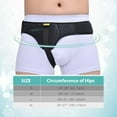 thumbnail image 3 of Tenbon Brand Inguinal Hernia Belt Truss, Left or Right Side Support with 1 Compression Pads, S Size, 3 of 6
