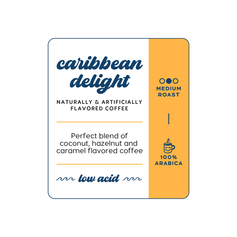 Manatee Gourmet Coffee, Caribbean Delight, Medium Roast, Whole Bean, 2 lb
