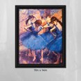thumbnail image 7 of Dancers in Blue by Edgar Degas Framed Wall Art Print, Beautiful Degas Ballerinas, 11x14, 2434B, 7 of 7