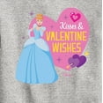 thumbnail image 3 of Disney Princess - Kisses and Valentine Wishes - Valentine's Day - Boys and Girls Youth Crewneck Fleece Sweatshirt, 3 of 5