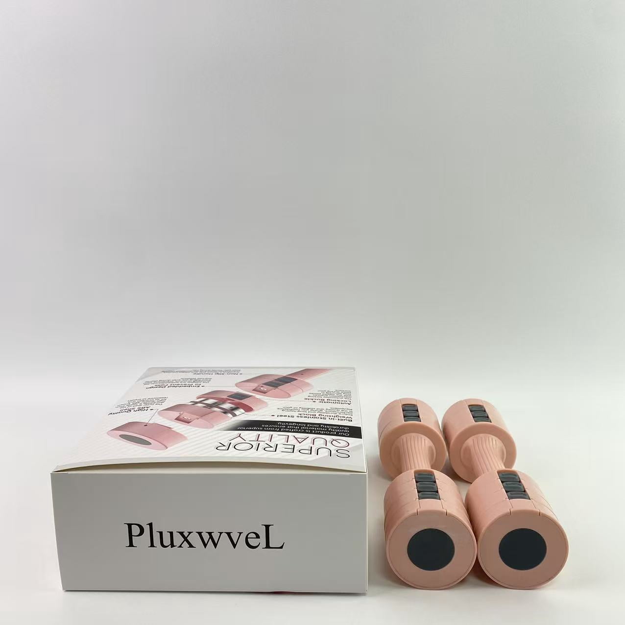 PluxwveL Dumbbells, Adjustable Dumbbell Set - Durable Non Slip Handle - Each piece can be adjusted to 2.76 pounds