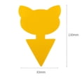thumbnail image 2 of ACDANC 2026 New 50 Pc Yellow Sticky Gnat Traps for Indoor & Outdoor Plants,3 Cute Shapes (Tulip,Cat,Bird),Non-Toxic Fly Catcher for Whiteflies,Fungus Gnats,Fruit Flies,Resistant Adhesive Stakes, 2 of 7