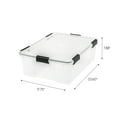 thumbnail image 7 of IRIS 41.2 Quart WeatherPro™ Storage Container Box Bin with Seal Latching Lid, Clear, 7 of 7