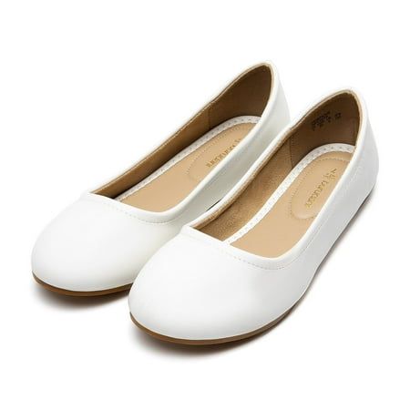 BURUDANI Women s Solid Plain Walking Classic Ballet Flats Shoes