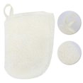 thumbnail image 4 of Guantes desmaquillantes reutilizables, toallitas de microfibra para limpieza facial, color blanco cremoso, 4 of 8