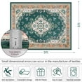 thumbnail image 2 of Homore Antique Floral Faux Wool Area Rug, 6' x 9', Green, 2 of 8