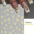 thumbnail image 5 of Papapt 8PCS Hibiscus Flower Nail Art Stickers, Hawaiian Flowers Nail Decals White Pink Yellow 3D Self-Adhesive Flowers Stickers for Nails Summer Floral Manicure Sliders for Women Girls Nail Art, 5 of 9