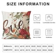 thumbnail image 5 of SHANXI  Valentines Day Pillow Cover Red Heart Rose Floral Love Decor Holiday Farmhouse Pillow Case Gifts Decoration for Home Sofa Couch 22x22in, 5 of 5