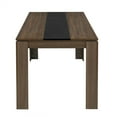 thumbnail image 3 of Homy Casa Rustic Dining Table for 4, American Vintage Style with Grooved Tabletop, Engineered Wood, Perfect for Dining Room, Kitchen, Restaurant, 3 of 9