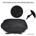 thumbnail image 3 of 2 Pieces Grill Cover Waterproof Protection 600D Polyester for Weber Q100, Q1000, Anti-UV Grill, 3 of 5