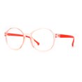 thumbnail image 1 of Child Size Round Thin Plastic 100% Blue Light Flitering Computer Glasses Orange, 1 of 4