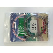 Mason NYLOSTRAND Bright 18" Fishing Leaders, 45 Lb., 3 Count