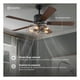 thumbnail image 4 of Ventilador de Techo con Luz Esquimal 132cm , Estilo Industrial, Función Reversible, Aspas de Madera, 6 Velocidades, Temporizador 4 hrs, Color Negro, 4 of 7