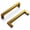 Brushed Golden Brass, variant on Hickory Hardware Hh075327 Skylight 3-3/4" (96Mm) Center To Center Modern Square Cabinet