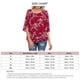 thumbnail image 5 of Blusa de gasa para mujer, blusa de cuello redondo para mujer, camiseta de gasa para mujer, camiseta de gasa informal, rendimiento comprobado, 5 of 5