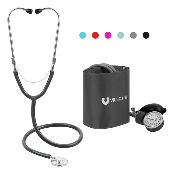 Kit Esfigmomanómetro Aneroide + Estetoscopio Simple VitalCar