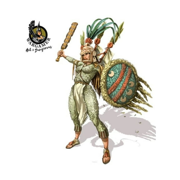 Wargamer Game Studio Atotozti the Aztec Warrior (54mm) New