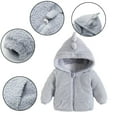 thumbnail image 5 of Godderr Toddler Kids Fleece Jacket Winter Warm Coat for Girls Boys 9M-5Y Baby Zipper Long Sleeve Newborn Thick Winter Outerwear, 5 of 6