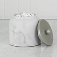 thumbnail image 3 of nu steel Misty Silver collection Cotton Container, Perfect For Home & Bathroom Accessories, 3 of 5