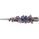 thumbnail image 1 of Clip de pico de pato de tocado de cuerno de vaca de metal de pedrería grande, clip de pico de pato azul oscuro, azul tinta, 1 of 5