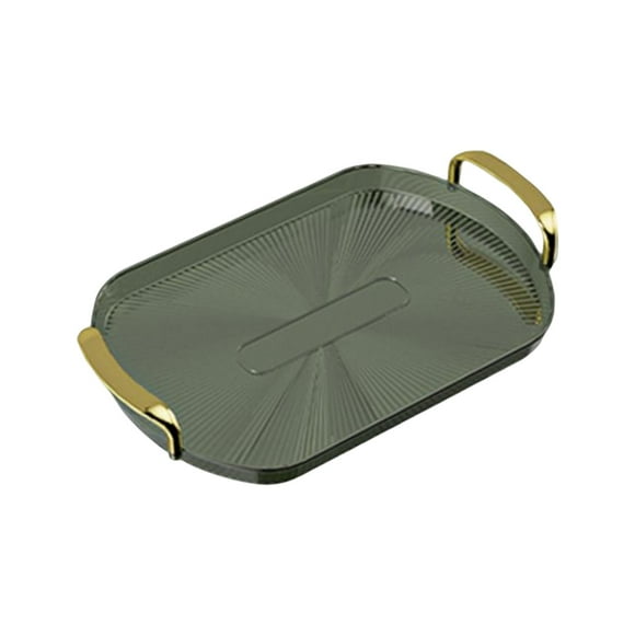 Bandeja de Servicio con Asas Doradas Perfecl Multiuso 38cmx24cm