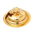 thumbnail image 1 of Abbracc European Butter Dish Decorative Food Serving Tray for Kitchen Snacks Candies Round, 1 of 9
