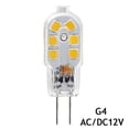 thumbnail image 3 of bombillas LED G4 de 1,2 W CA/CC, 12 V, luz blanca fría, sin parpadeo, ahorro de energía., 3 of 4