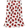 thumbnail image 2 of Balery Ladybug And Heart Manta de Felpa Suave y Acogedora – Cobija de Franela Aterciopelada para Cama, Lavable y Cálida para Sofá, Mascotas, Transpirable-60"x50", 2 of 7