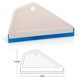 thumbnail image 2 of 4Pack White Auto Home Kitchen Bathroom Shower Squeegee Hand Squeegee Window Wiper Mirror Wiper with Blue Silicone Water Blades, 2 of 4