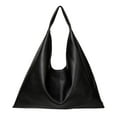 thumbnail image 1 of Bolso de asas de cuero PU Sonducket grande negro, 1 of 6