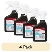 (4 pack) Leader Hydrogen Peroxide First Aid Antiseptic Topical Solution USP, 3% Spray Bottle 8 fl oz