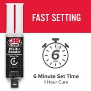 J-B Weld Plasticbonder Black Syringe Epoxy Adhesive 25 ml