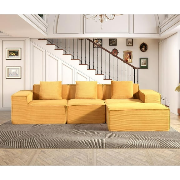 L shape modular sectional sofa