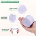 thumbnail image 2 of Uxcell 6-Rolls Crepe Paper Streamer, 492ft Crepe Streamers for Christmas Supplies [Heliotrope Color-1.8 Inch x 82 Ft/Roll], 2 of 8