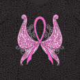 thumbnail image 4 of Inktastic Breast Cancer Awareness with Butterfly Ribbon Words Women's Plus Size T-Shirt, 4 of 5