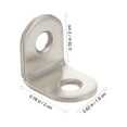 thumbnail image 4 of 20Pcs 20mm x 20mm x 16mm Corner Brace Joint Right Angle Bracket Fastener, 4 of 7
