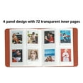thumbnail image 3 of 288 Pockets Photo Album, 3inch Large Capacity Photo Album for Instant Camera, Leather Cover Transparent Empty Photo Album for Cards Tickets Photos, 3 of 7