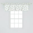 thumbnail image 2 of Ambesonne Green and White Window Valance, Farmland Harvest, 54" X 18", Green and White, 2 of 3