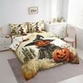 thumbnail image 3 of Manfei Spooky Pumpkin Bedding Sets Twin Size,Vintage Castle Comforter Sets with Sheets,Happy Halloween Bed in a Bag Twin size,Breathable Festival Room Decorative,Reversible,7-Piece, 3 of 6