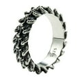thumbnail image 1 of Moda Joyería Hombres Anillo Negro Retro Escala 925 Anillo de Plata para Hombres, 1 of 8